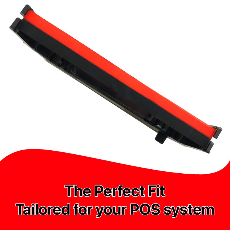 POKANIC ERC-30/34 / 38 Black and Red Ink Ribbon Cartridge Roller Replacement Receipt Kitchen Printer Compatible with Epson TM-200, TMU-220, TMU-230, Bixolon, SNBC SRP-275, SRP-270, BTP-M280 (6 Pack) - Image 4